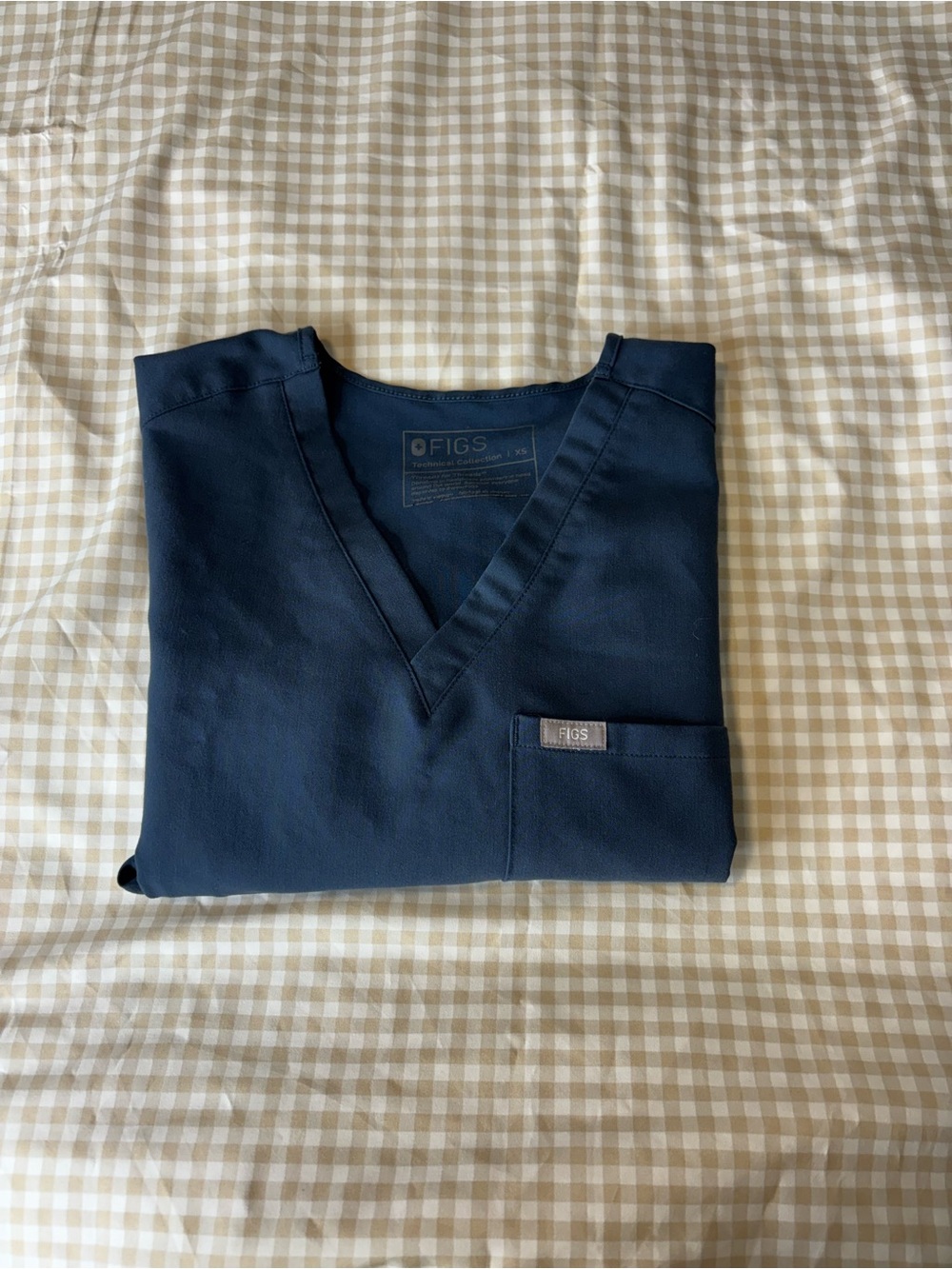 Figs Catarina Scrub Top in Harbor Blue